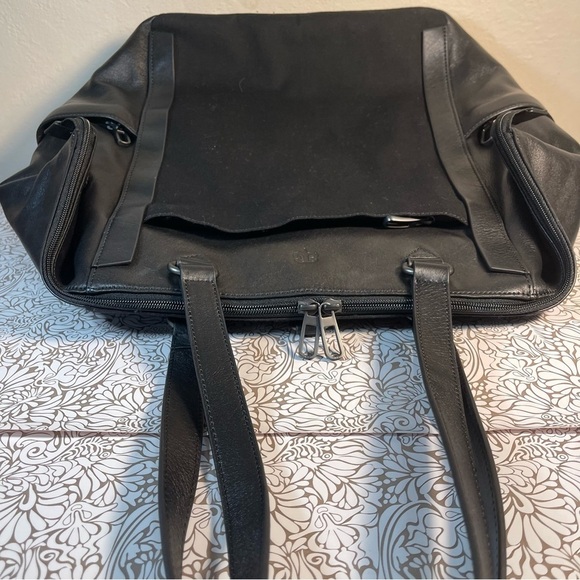 Betabrand Travel Tote Convertible Purse Bag Canvas & Leather - Picture 7 of 15